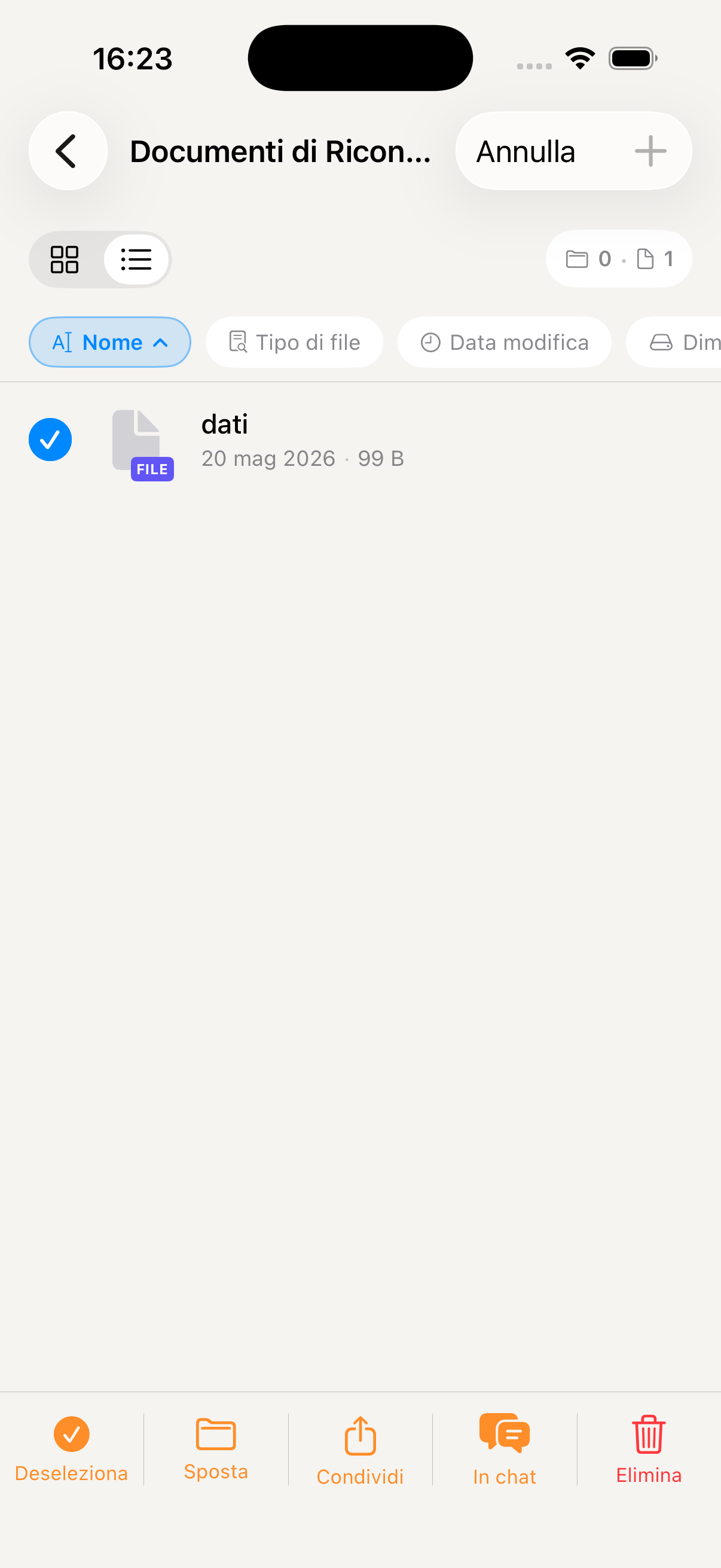 Seleziona PDF da unire